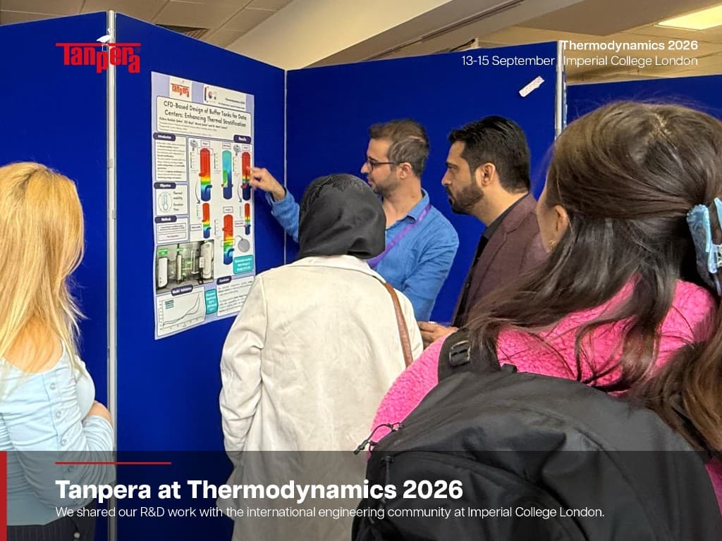 Tanpera Ar-Ge Merkezi, Thermodynamics 2026’da Veri Merkezi Soğutma Sistemlerine Yönelik CFD Tabanlı Çalışmasını Sundu